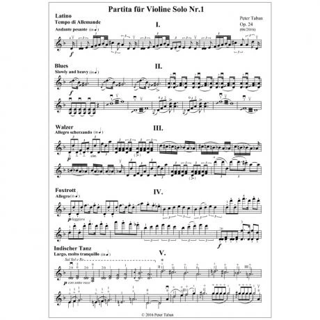 Taban, P.: Partita Nr. 1 Op. 24 2 Taban, P.: Partita Nr. 1 Op. 24 - Image 2