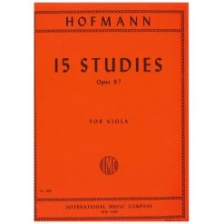 Hofmann, R.: 15 Etüden Op. 87