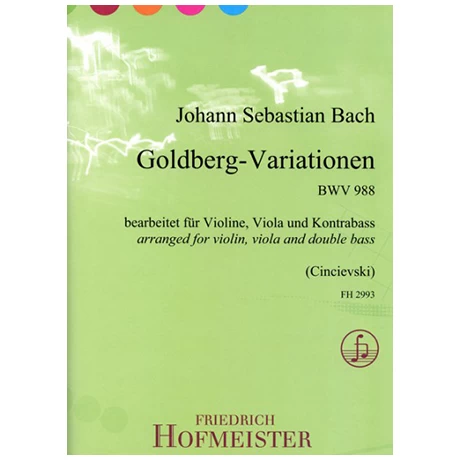 Bach, J. S.: Goldberg – Variationen 1 Bach, J. S.: Goldberg – Variationen