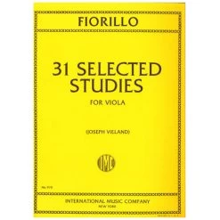 Fiorillo, F.: 31 Ausgewählte Etüden