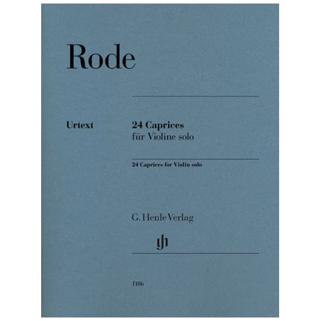 Rode, P.: 24 Caprices Für Violine Solo 1 Rode, P.: 24 Caprices Für Violine Solo