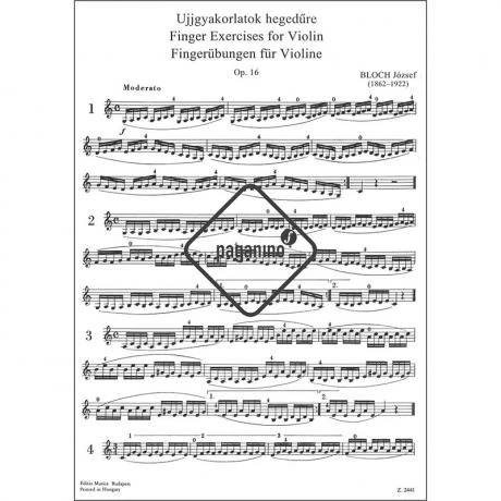 Bloch, J.: Fingerübungen Op.16 3 Bloch, J.: Fingerübungen Op.16 - Image 3