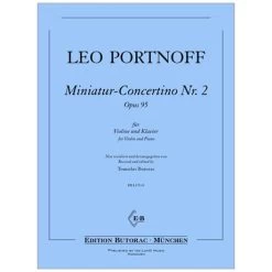 Portnoff, L.: Miniatur-Concertino Nr. 2 D-moll Op. 95