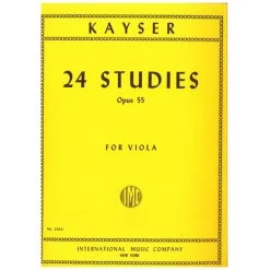 Kayser, H. E.: 24 Violaetüden Op. 55