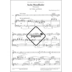 Fleischer, H.: 6 Mondlieder - Nocturnes Op. 6 -Virtuoso Strings Outlet Store 5d3481cd5f98254352a4afb9f7123520 24366pzj