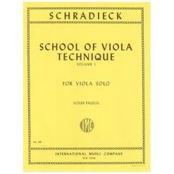 Schradieck, H.: Schule Der Viola-Technik Band 1