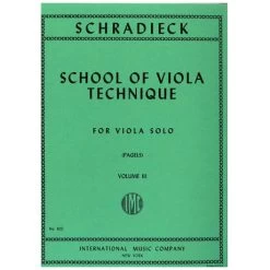 Schradieck, H.: Schule Der Viola-Technik Band 3