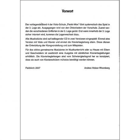 Holzer-Rhomberg, A.: Fiedel-Max Für Viola Schule 4 (+CD) 5 Holzer-Rhomberg, A.: Fiedel-Max Für Viola Schule 4 (+CD) - Image 5