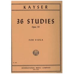 Kayser, H.E.: 36 Etüden Op. 43