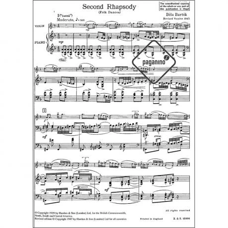 Bartók, B.: Rhapsody Nr. 2 3 Bartók, B.: Rhapsody Nr. 2 - Image 3