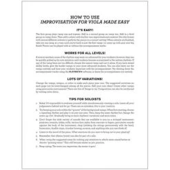 Gabriel, L.: Improvisation For Viola Made Easy (+Online Audio) -Virtuoso Strings Outlet Store 921564 2