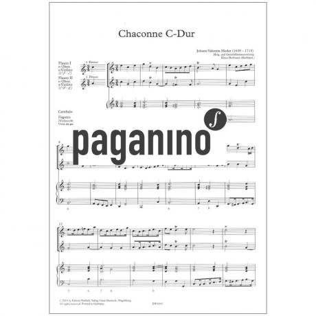 Meder, J. V.: Chaconne C-Dur 2 Meder, J. V.: Chaconne C-Dur - Image 2
