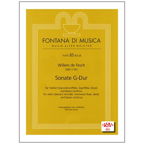 Fesch, W. D.: Sonate G-Dur 1 Fesch, W. D.: Sonate G-Dur