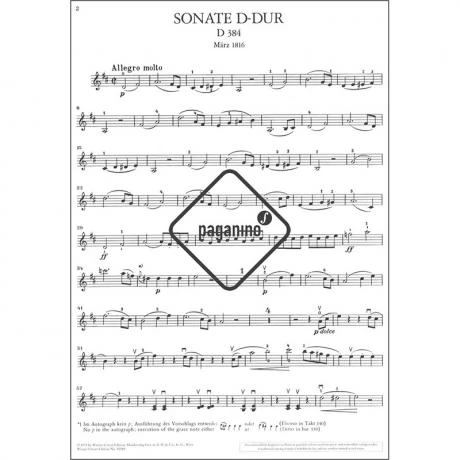 Schubert, F.: Sonate (Sonatine) D-Dur Op. 137/1 3 Schubert, F.: Sonate (Sonatine) D-Dur Op. 137/1 - Image 3