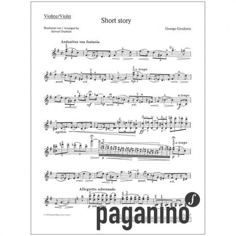 Gershwin, G.: Short Story (1925) 4 Gershwin, G.: Short Story (1925) - Image 4