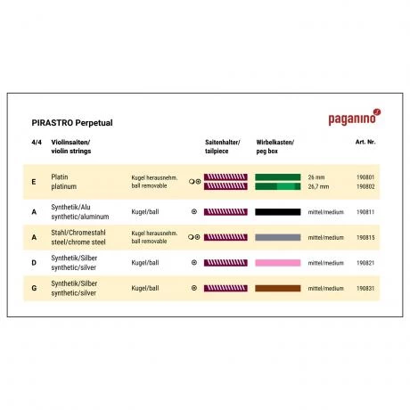 PERPETUAL Violin String A By Pirastro 2 PERPETUAL Violin String A By Pirastro - Image 2