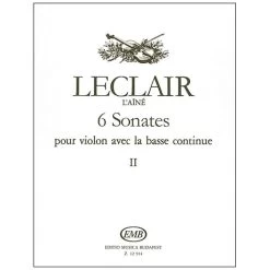 Leclair, J.-M.: 6 Violinsonaten Band 2 (Nr. 4-6)
