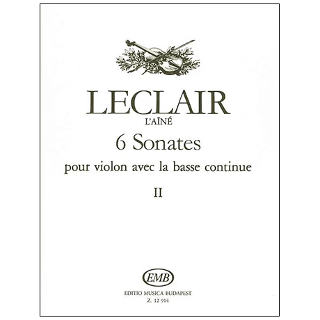 Leclair, J.-M.: 6 Violinsonaten Band 2 (Nr. 4-6) 1 Leclair, J.-M.: 6 Violinsonaten Band 2 (Nr. 4-6)