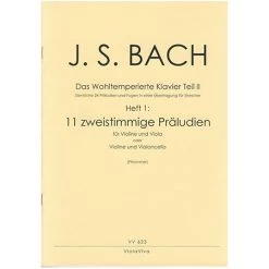Bach, J. S.: 11 Zweistimmige Präludien Aus Dem Wohltemperierten Klavier Teil II