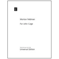 Feldman, M.: For John Cage